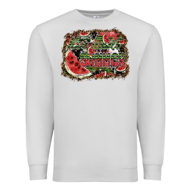 Hot Aunt Summer Premium Sweatshirt by SublimationCraftShop | Teevron