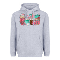 Heather Grey nurse coffee cups Heavyweight Hoodie - texasbilliewilder