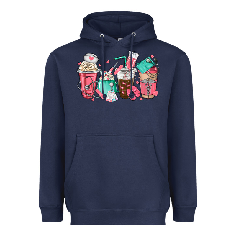 Nurse Coffee Cups Heavyweight Hoodie by texasbilliewilder | Teevron