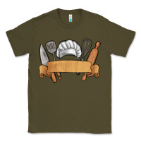 Army Green customized chef tools Classic Tee - MaliasSmallBusiness