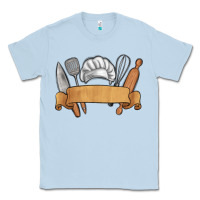 Dusty Blue customized chef tools Classic Tee - MaliasSmallBusiness