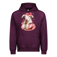 Mauve Wine valentines day lamb Urban Hoodie - Jasminsmagicworld