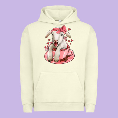 Valentines Day Lamb Urban Hoodie Designed By Jasminsmagicworld