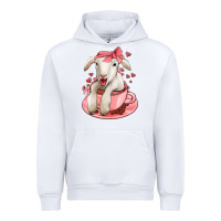 White valentines day lamb Urban Hoodie - Jasminsmagicworld