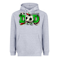 Heather Grey dad soccer Heavyweight Hoodie - Zillion Design Studio