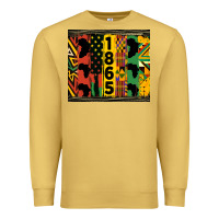 Antique Gold juneteenth 1865 tumbler Premium Sweatshirt - HRA Design Shop