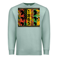Seafoam juneteenth 1865 tumbler Premium Sweatshirt - HRA Design Shop