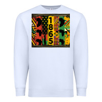 White juneteenth 1865 tumbler Premium Sweatshirt - HRA Design Shop