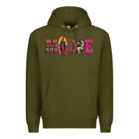 Army Green madre our lady of guadalupe Premium Hoodie - Artiststas