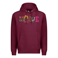 Burgundy madre our lady of guadalupe Premium Hoodie - Artiststas