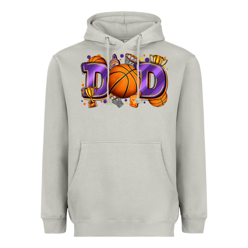 Dad Basketball Heavyweight Hoodie by Zillion Design Studio | Teevron