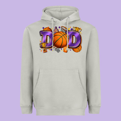 Dad Basketball Heavyweight Hoodie Designed By Zillion Design Studio