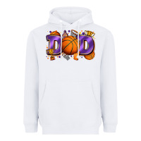 White dad basketball Heavyweight Hoodie - Zillion Design Studio