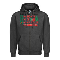 Charcoal Heather dear santa ive been Zipper Hoodie - MaliasSmallBusiness
