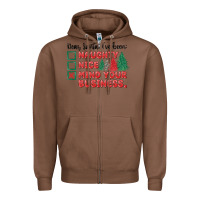 Chestnut dear santa ive been Zipper Hoodie - MaliasSmallBusiness