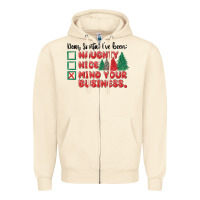 Sandshell dear santa ive been Zipper Hoodie - MaliasSmallBusiness