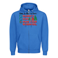 True Royal dear santa ive been Zipper Hoodie - MaliasSmallBusiness
