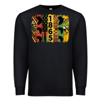 Black juneteenth brush stroke 2 Premium Sweatshirt - HRA Design Shop