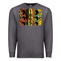 Charcoal Heather juneteenth brush stroke 2 Premium Sweatshirt - HRA Design Shop