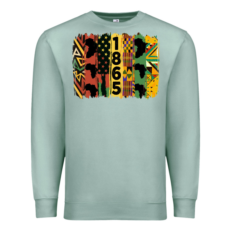 Juneteenth Brush Stroke 2 Premium Sweatshirt by HRA Design Shop | Teevron