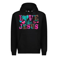 Black love like jesus valentine's day Premium Hoodie - AdoDesignShop