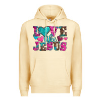 Pina Colada love like jesus valentine's day Premium Hoodie - AdoDesignShop