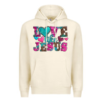 Tofu love like jesus valentine's day Premium Hoodie - AdoDesignShop