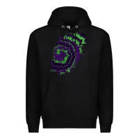 Black tie dye patch Premium Hoodie - RanaPortraitStore