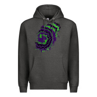 Charcoal Heather tie dye patch Premium Hoodie - RanaPortraitStore