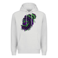 Dove Grey tie dye patch Premium Hoodie - RanaPortraitStore