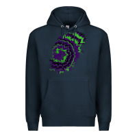Navy tie dye patch Premium Hoodie - RanaPortraitStore