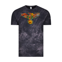 Cloud Black thunderbird  wild soul with sunflower serape aztec Vintage Tee - Artiststas