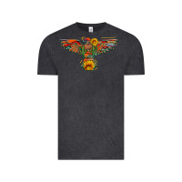 Vintage Black thunderbird  wild soul with sunflower serape aztec Vintage Tee - Artiststas