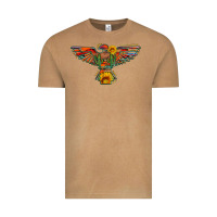 Vintage Camel thunderbird  wild soul with sunflower serape aztec Vintage Tee - Artiststas