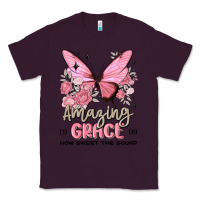 Plum amazing grace how sweet the sound butterfly Classic Tee - MaliasSmallBusiness