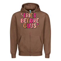Chestnut fries before guys Zipper Hoodie - MaliasSmallBusiness