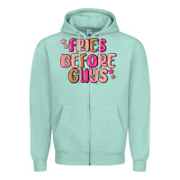 Seafoam fries before guys Zipper Hoodie - MaliasSmallBusiness