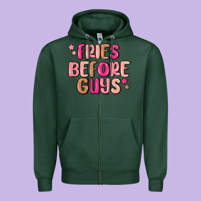 Zipper Hoodie fries before guys