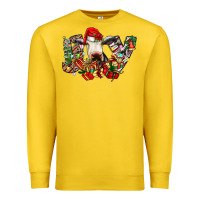 Lemon christmas joy cow Premium Sweatshirt - CowhideDigitalArt
