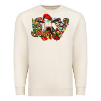 Sandshell christmas joy cow Premium Sweatshirt - CowhideDigitalArt