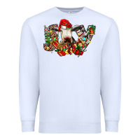 White christmas joy cow Premium Sweatshirt - CowhideDigitalArt