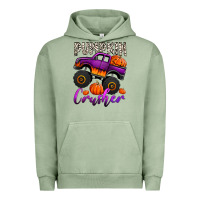 Pigment Oil Green pumpkin crusher monster truck Urban Hoodie - Jasminsmagicworld