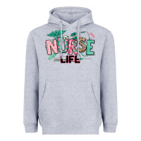 Heather Grey nurse life Heavyweight Hoodie - texasbilliewilder