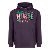 Plum nurse life Heavyweight Hoodie - texasbilliewilder