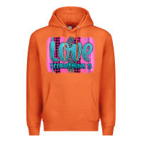 Carrot love corinthians 13 valentine's day brushstroke Premium Hoodie - AdoDesignShop