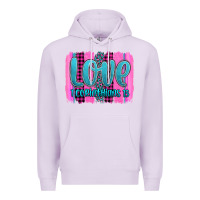 Lilac love corinthians 13 valentine's day brushstroke Premium Hoodie - AdoDesignShop