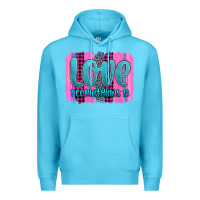 Ocean Blue love corinthians 13 valentine's day brushstroke Premium Hoodie - AdoDesignShop