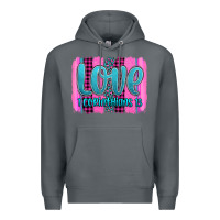 Rock love corinthians 13 valentine's day brushstroke Premium Hoodie - AdoDesignShop