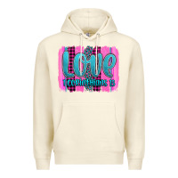 Sandshell love corinthians 13 valentine's day brushstroke Premium Hoodie - AdoDesignShop