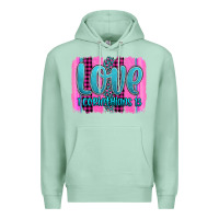 Seafoam love corinthians 13 valentine's day brushstroke Premium Hoodie - AdoDesignShop